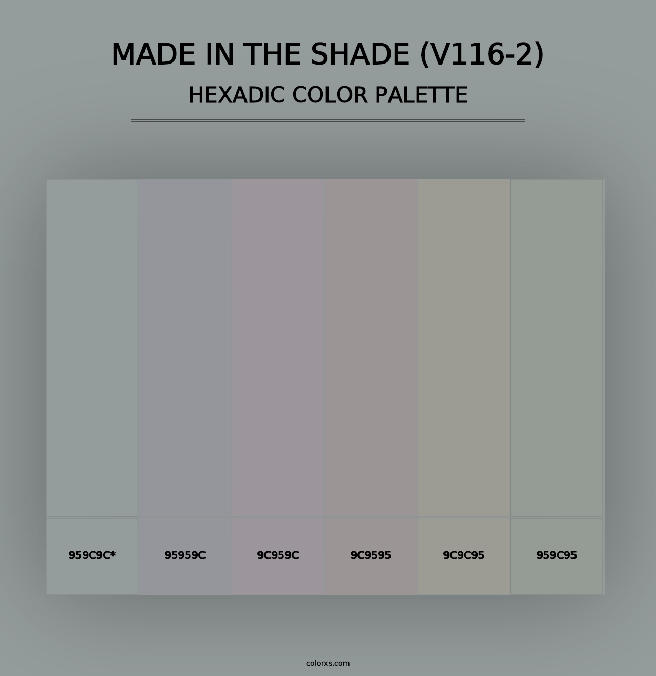 Made in the Shade (V116-2) - Hexadic Color Palette