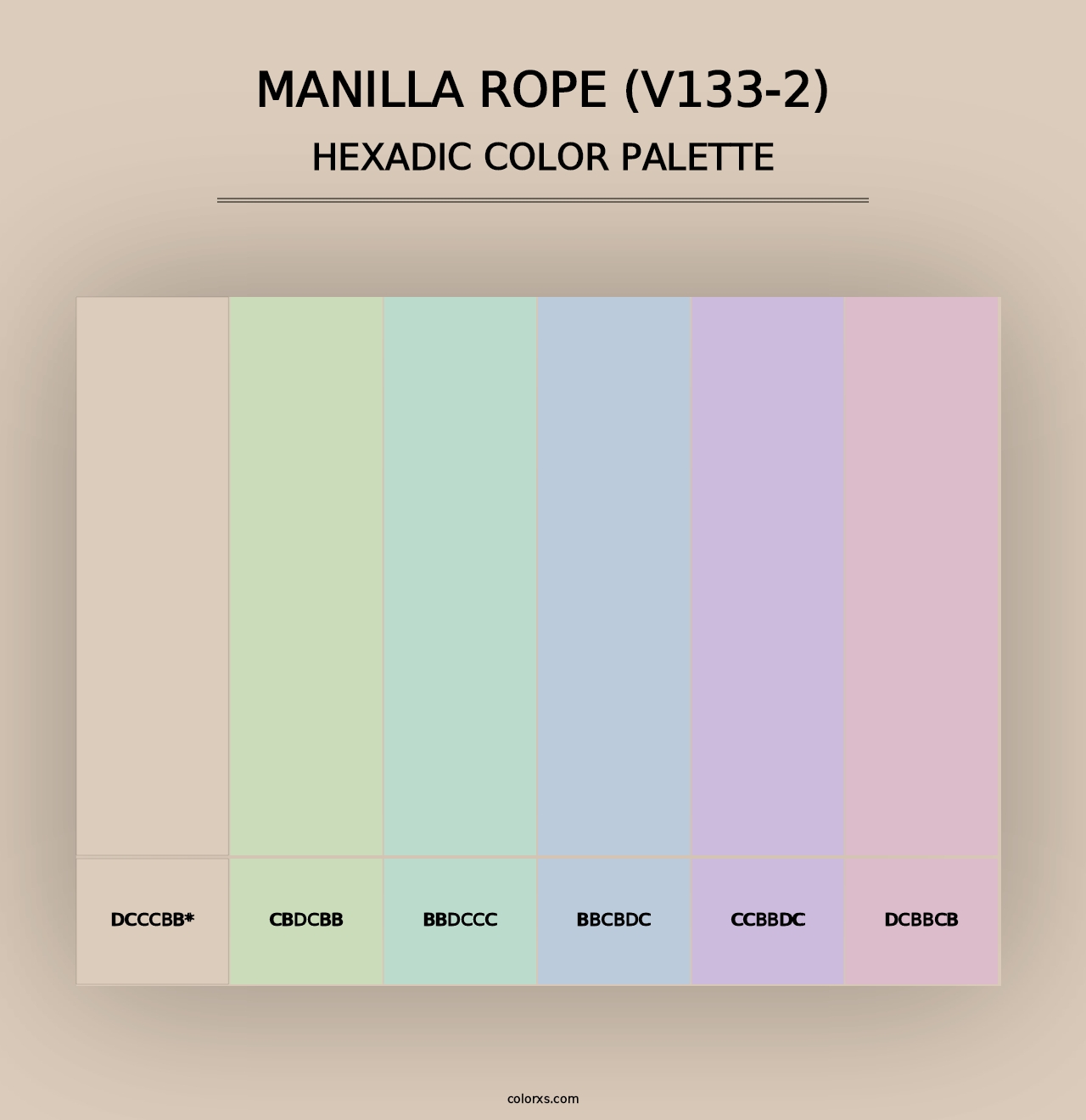 Manilla Rope (V133-2) - Hexadic Color Palette