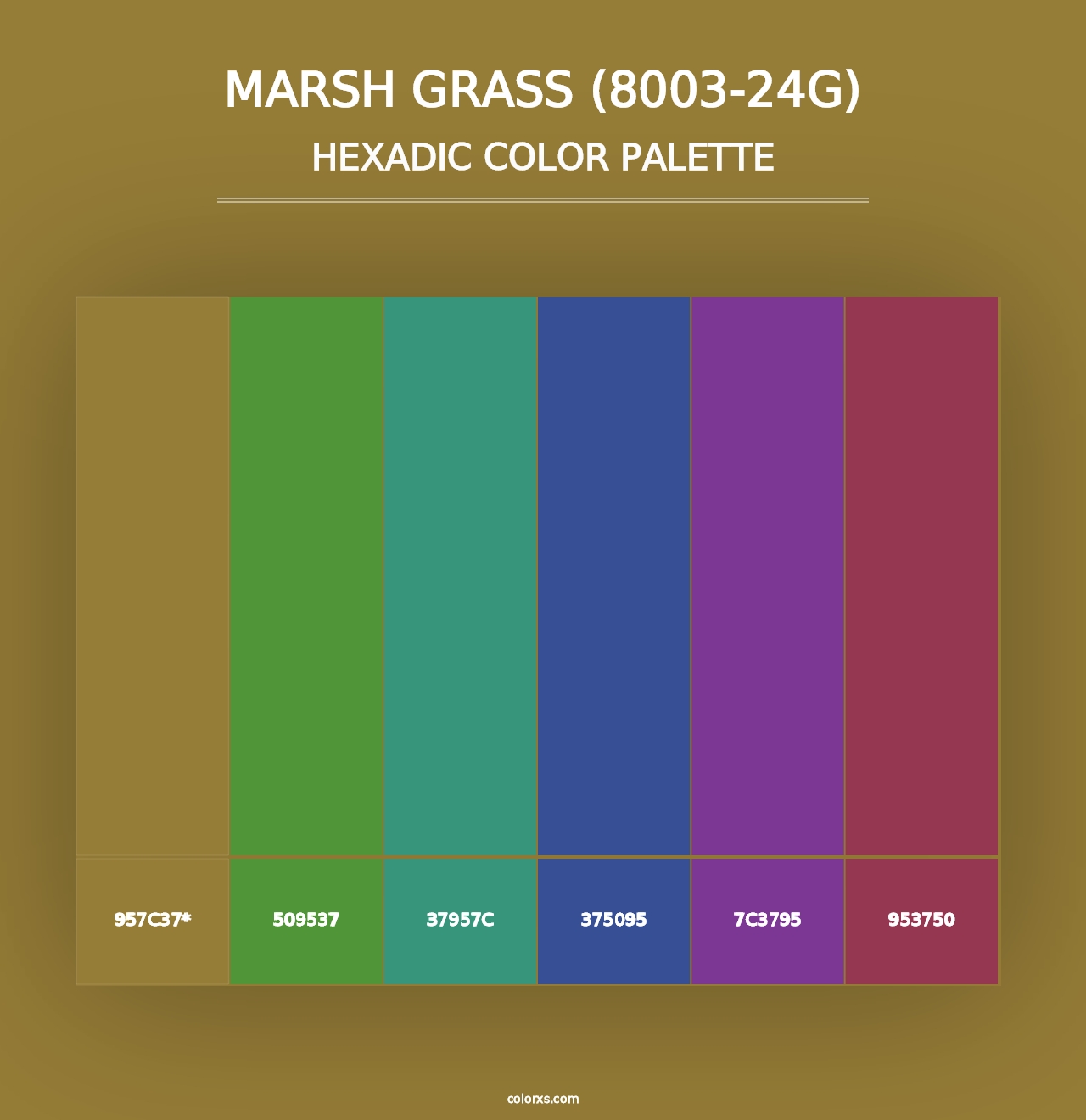 Marsh Grass (8003-24G) - Hexadic Color Palette