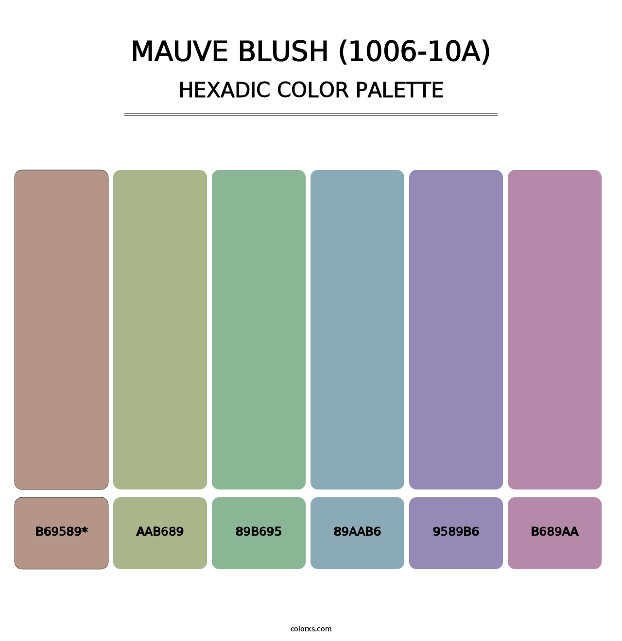 Mauve Blush (1006-10A) - Hexadic Color Palette