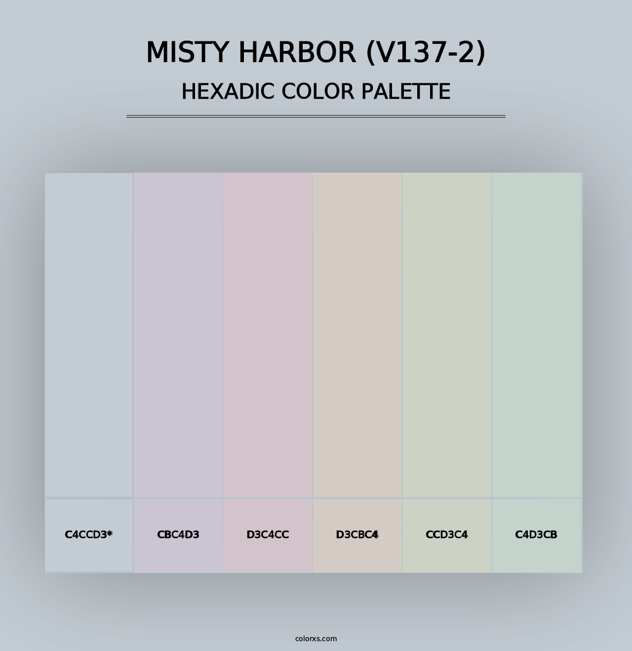 Misty Harbor (V137-2) - Hexadic Color Palette