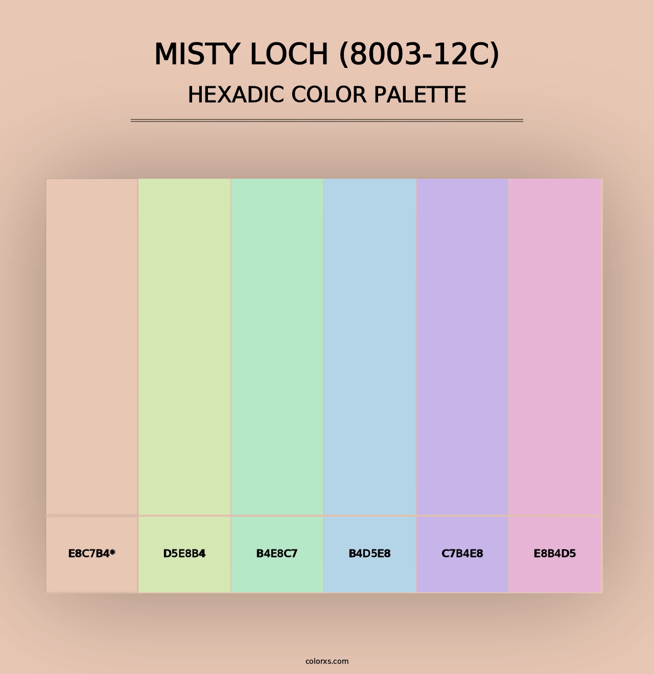 Misty Loch (8003-12C) - Hexadic Color Palette