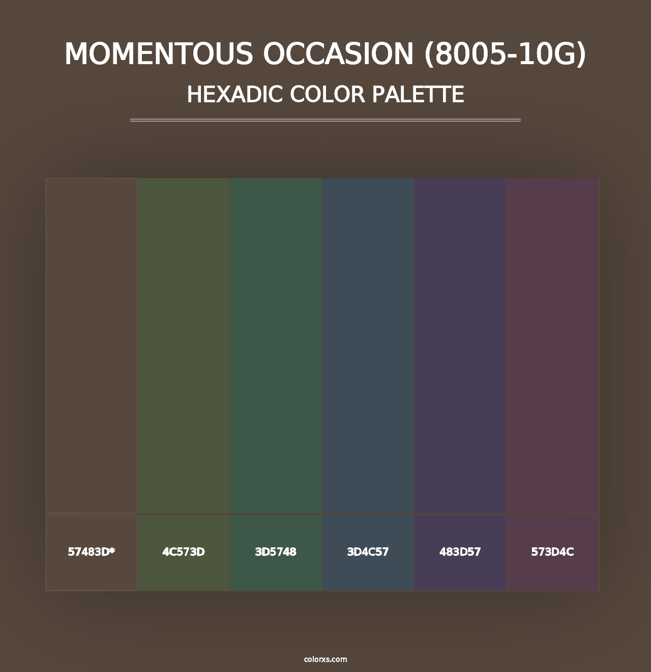 Momentous Occasion (8005-10G) - Hexadic Color Palette