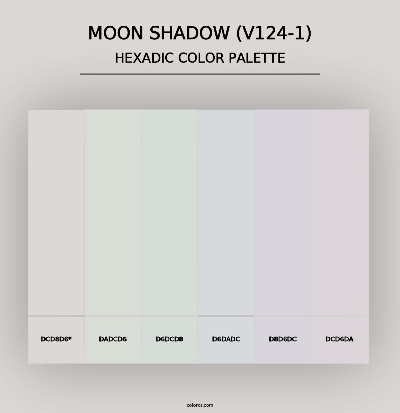 Moon Shadow (V124-1) - Hexadic Color Palette