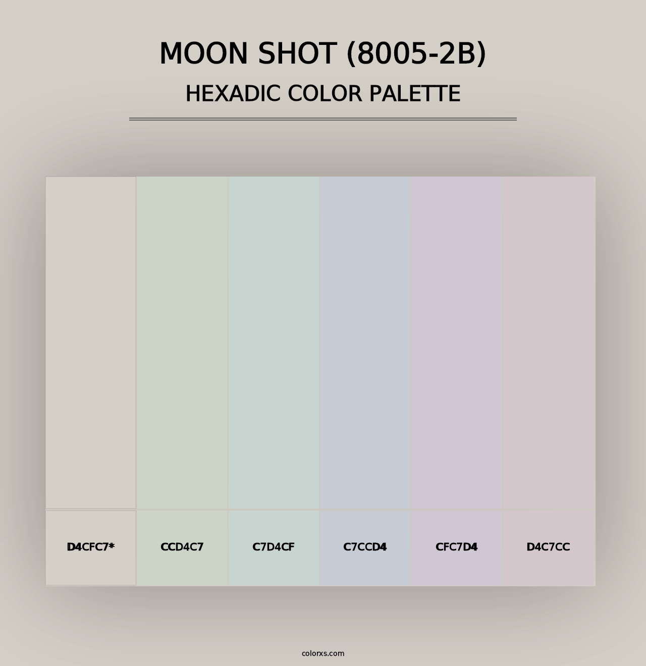 Moon Shot (8005-2B) - Hexadic Color Palette