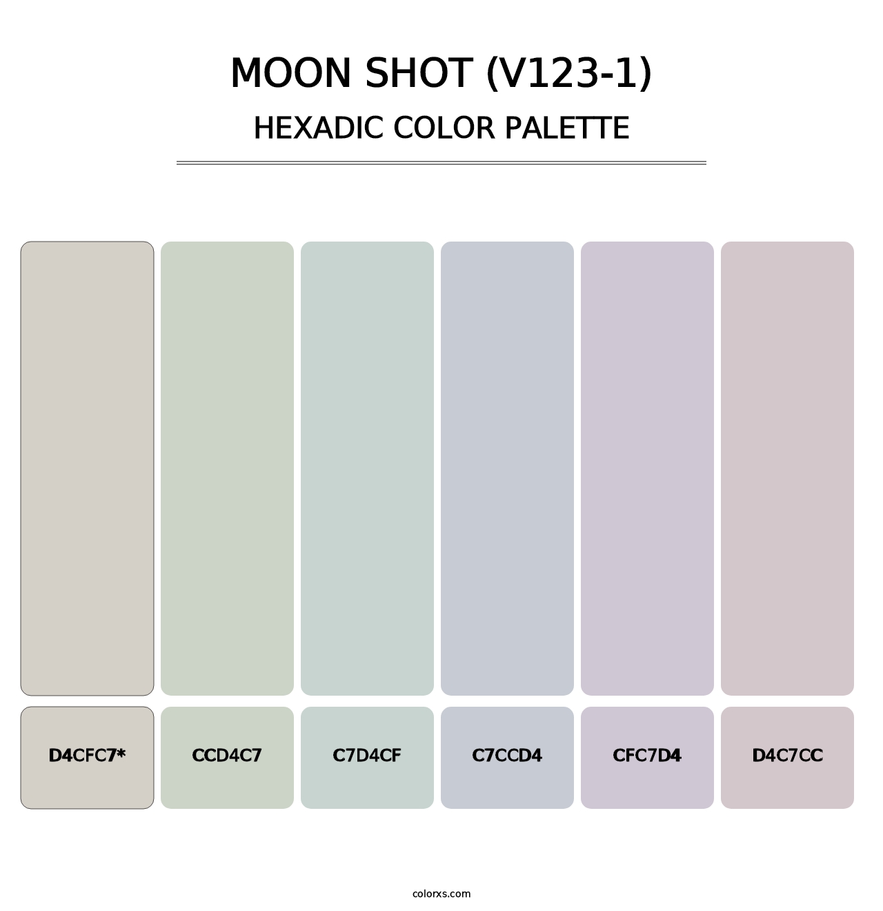 Moon Shot (V123-1) - Hexadic Color Palette