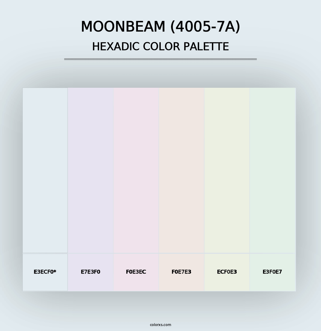 Moonbeam (4005-7A) - Hexadic Color Palette