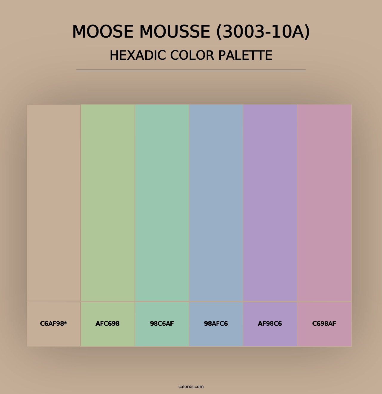 Moose Mousse (3003-10A) - Hexadic Color Palette