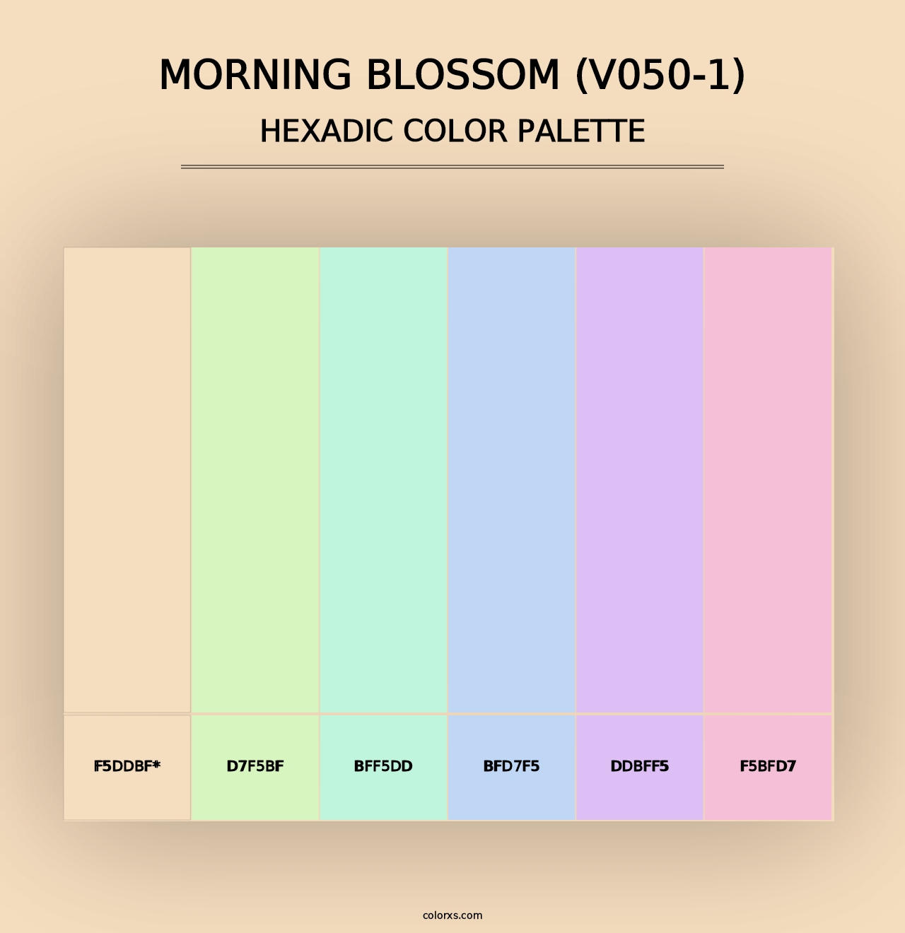 Morning Blossom (V050-1) - Hexadic Color Palette