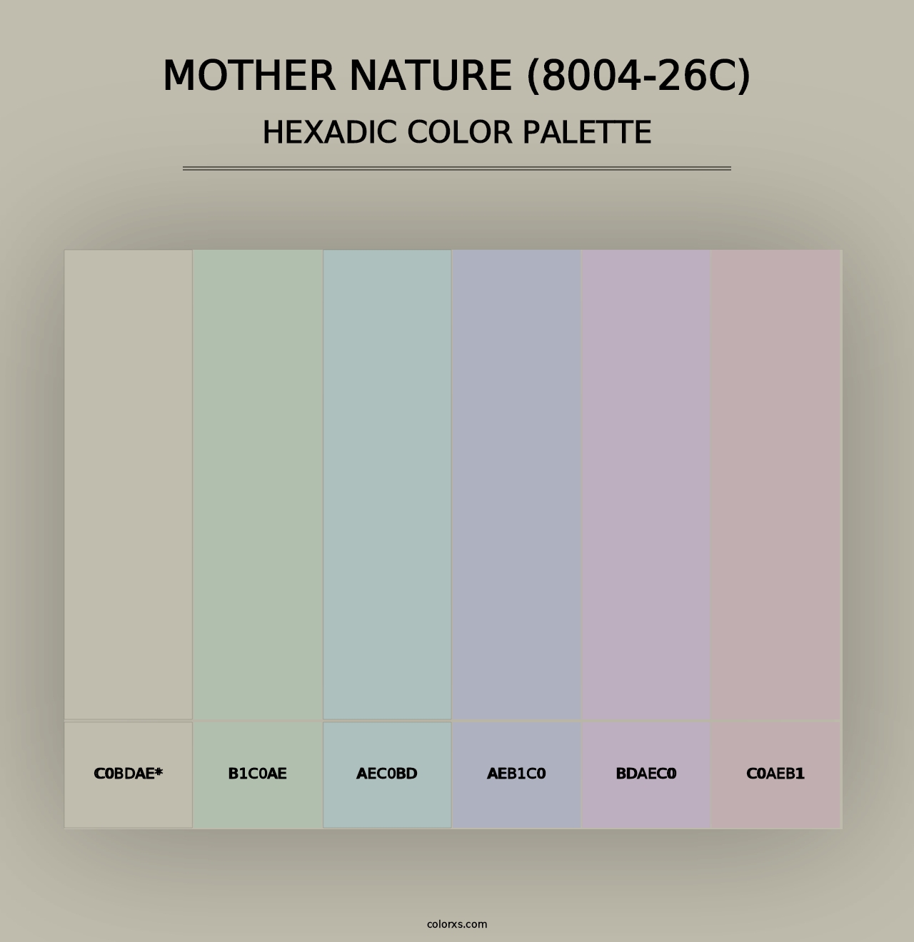 Mother Nature (8004-26C) - Hexadic Color Palette