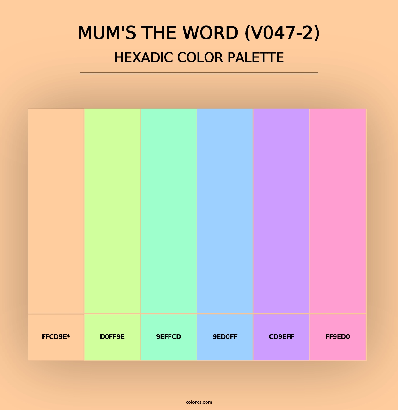 Mum's the Word (V047-2) - Hexadic Color Palette