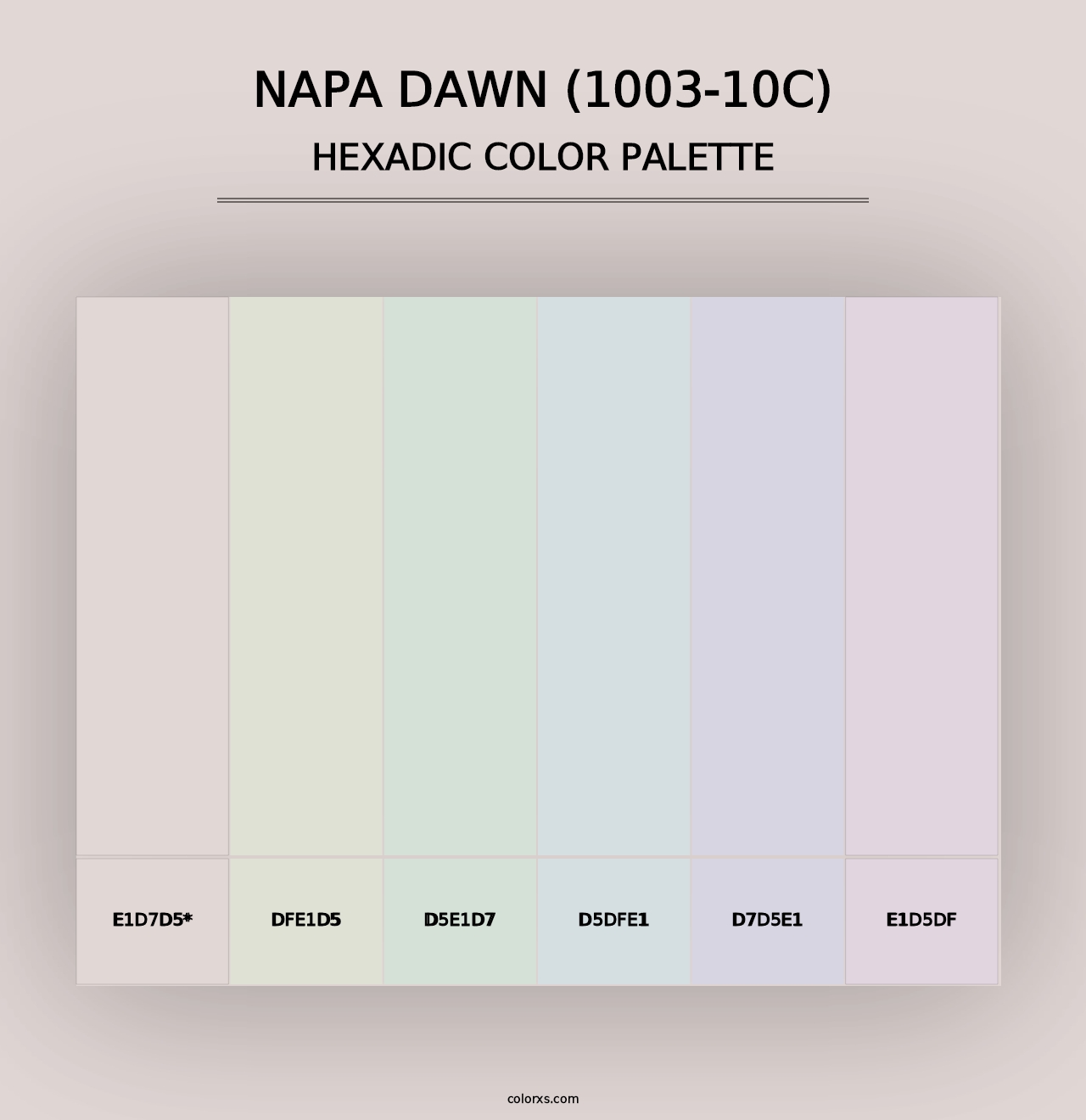 Napa Dawn (1003-10C) - Hexadic Color Palette