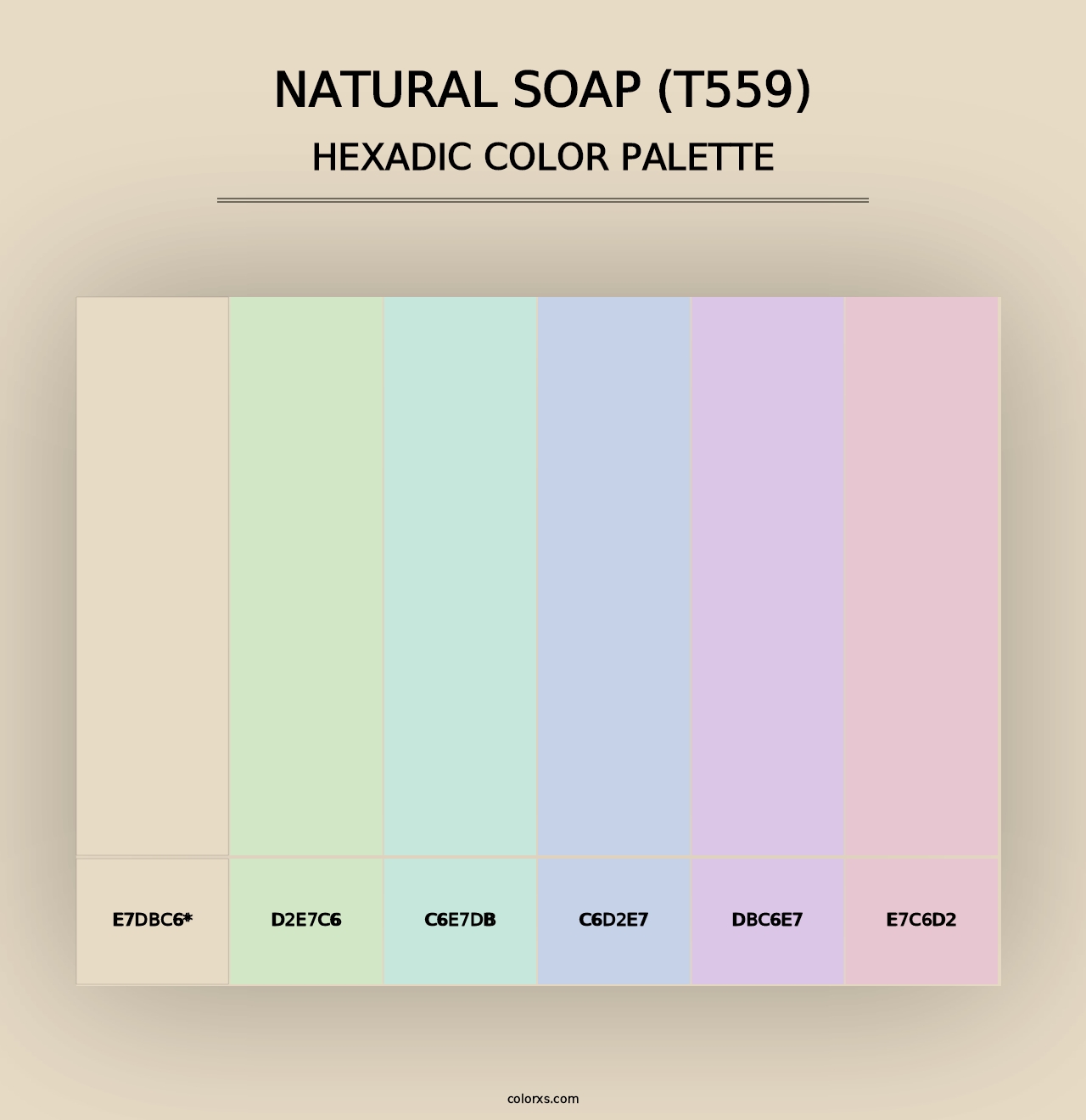 Natural Soap (T559) - Hexadic Color Palette