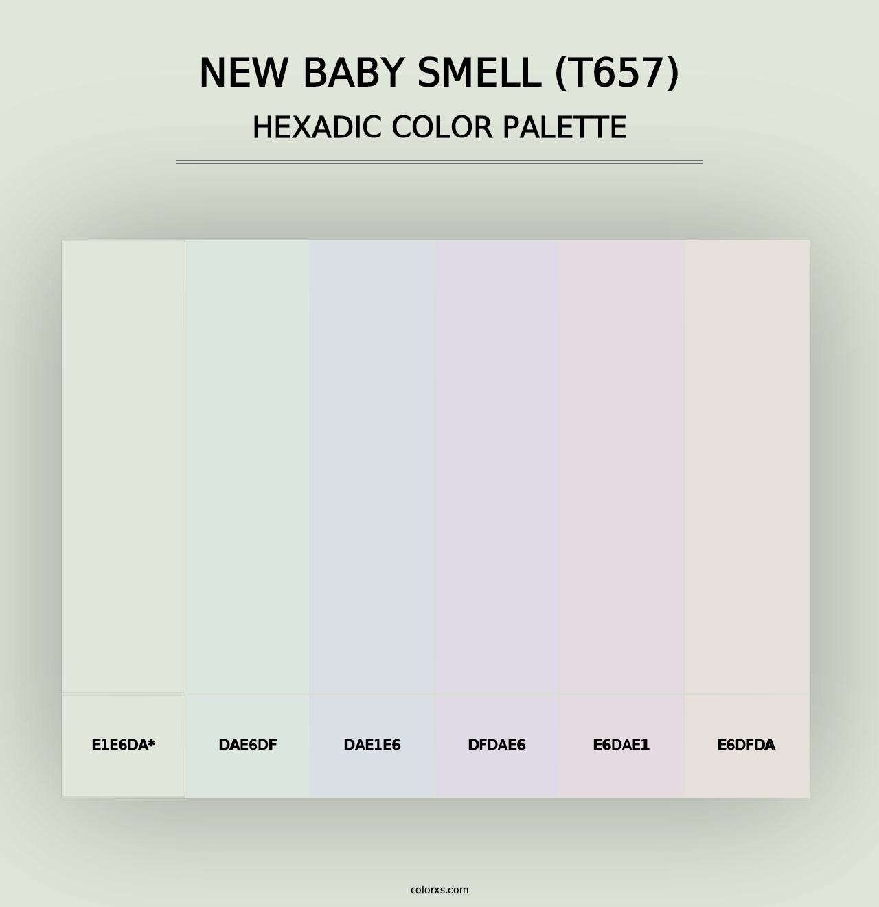 New Baby Smell (T657) - Hexadic Color Palette