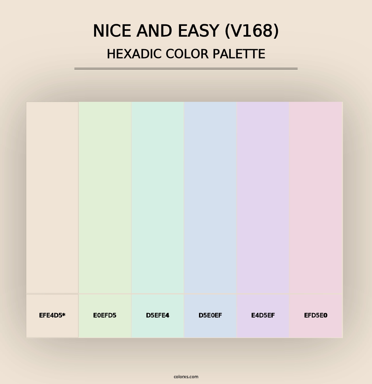 Nice and Easy (V168) - Hexadic Color Palette