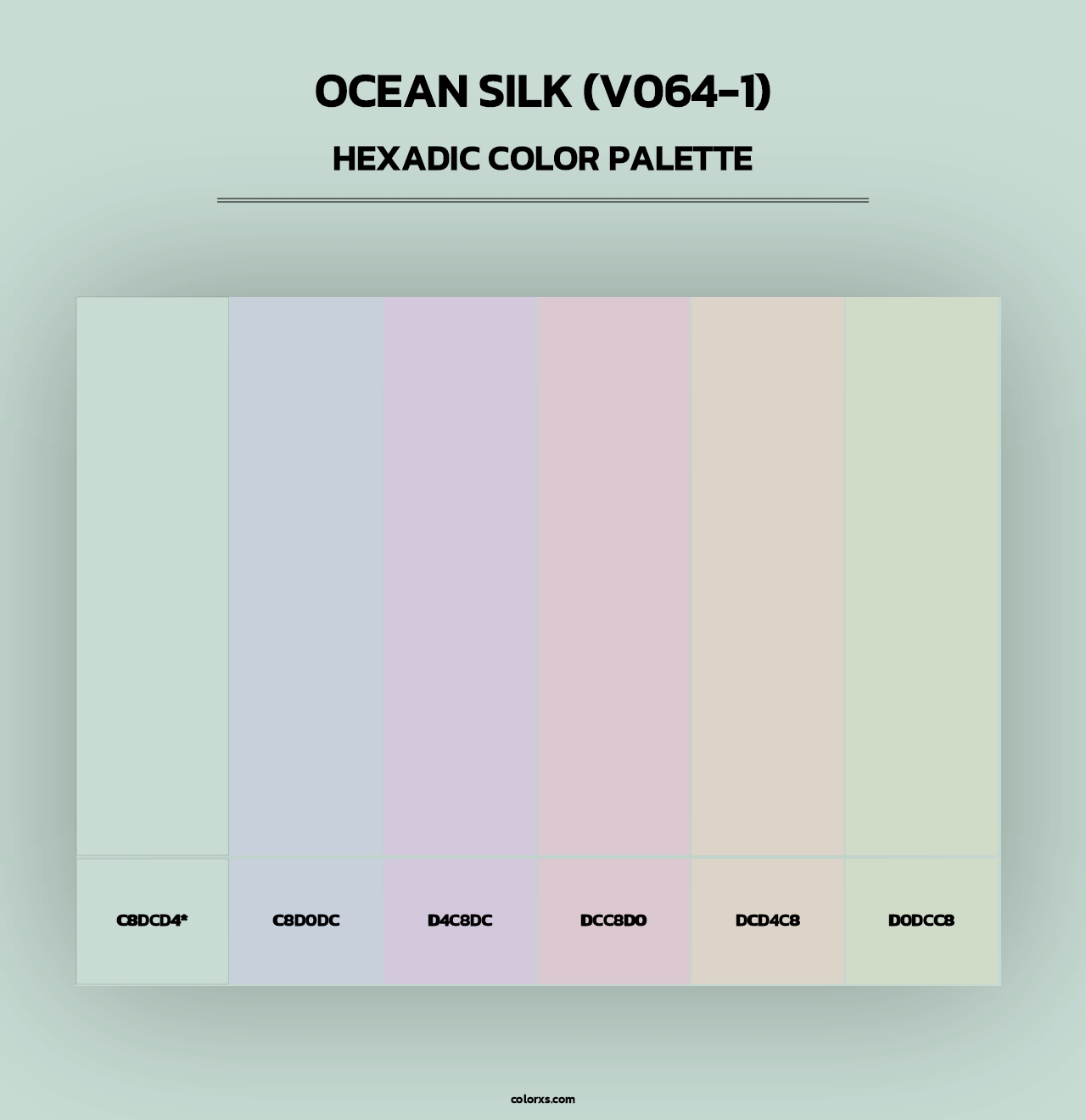 Ocean Silk (V064-1) - Hexadic Color Palette