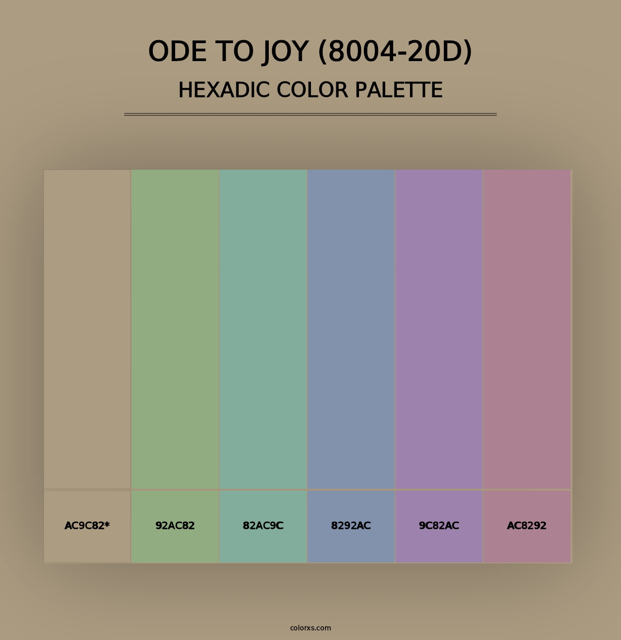 Ode to Joy (8004-20D) - Hexadic Color Palette