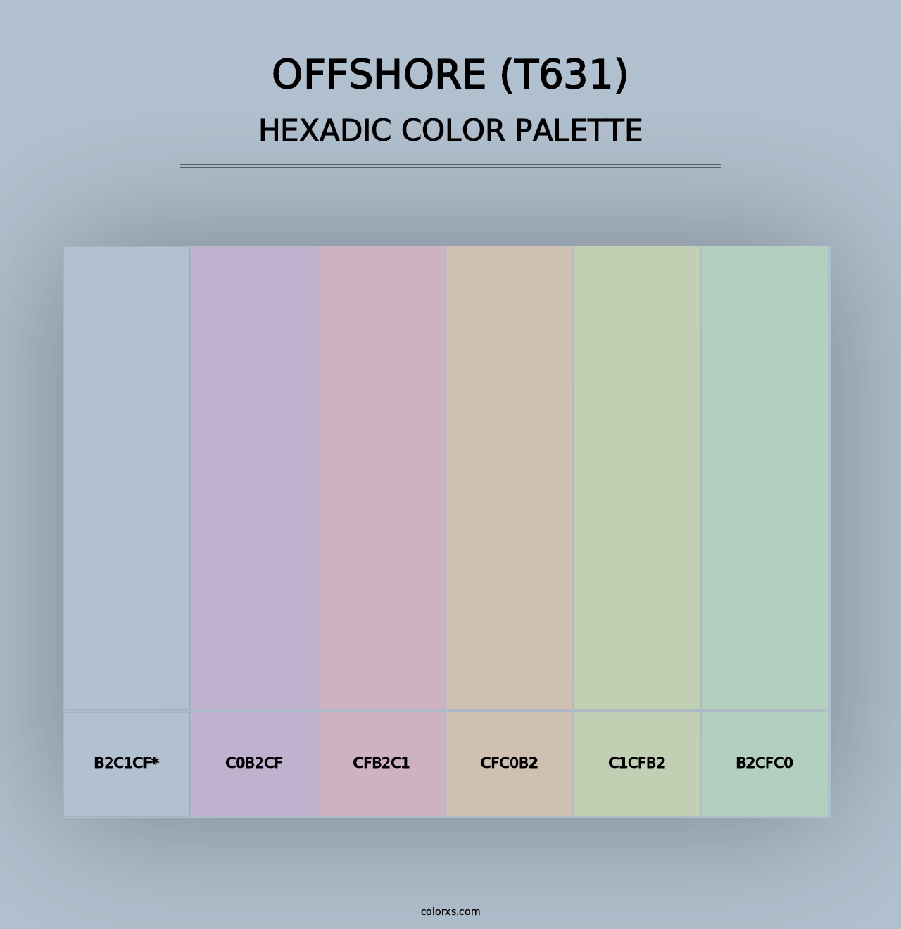 Offshore (T631) - Hexadic Color Palette