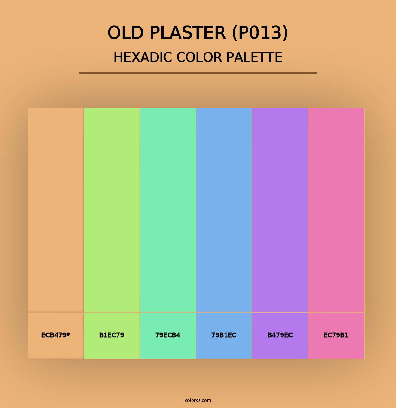 Old Plaster (P013) - Hexadic Color Palette