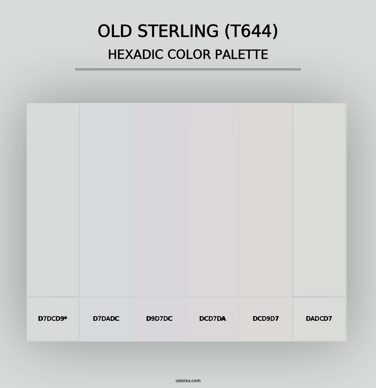 Old Sterling (T644) - Hexadic Color Palette