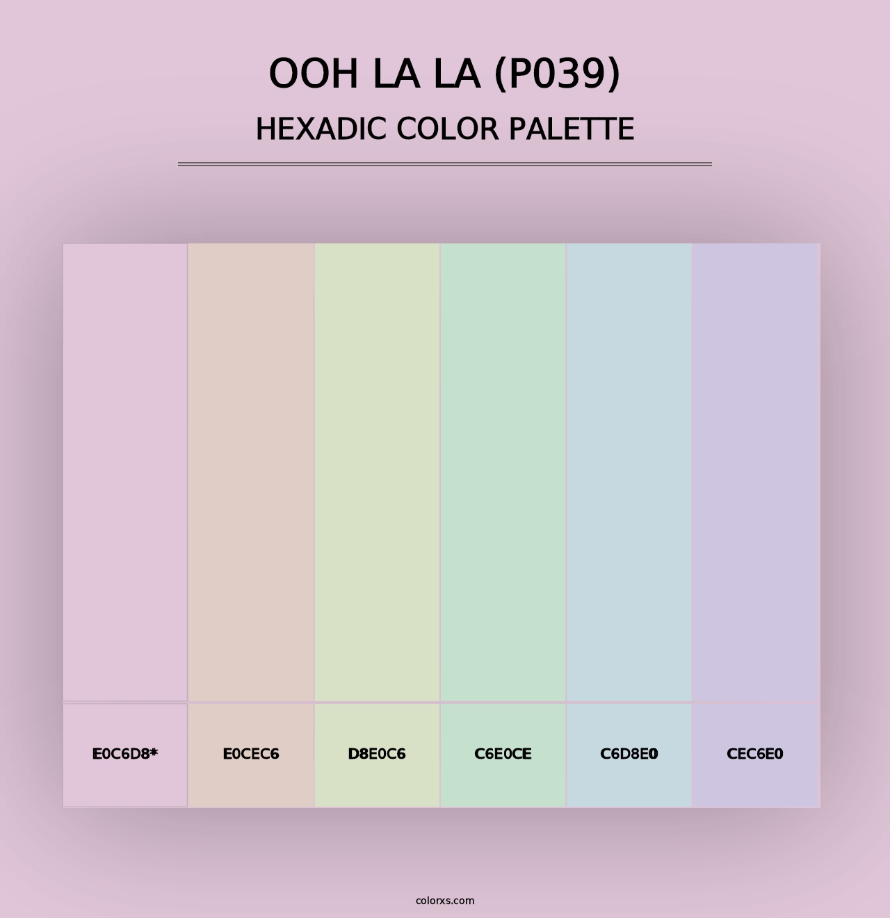 Ooh La La (P039) - Hexadic Color Palette