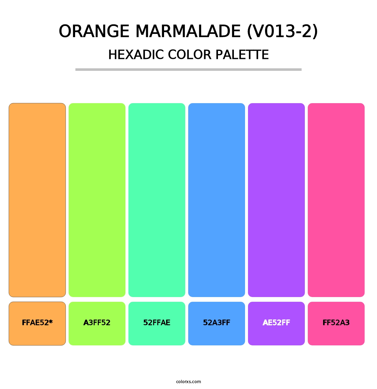 Orange Marmalade (V013-2) - Hexadic Color Palette