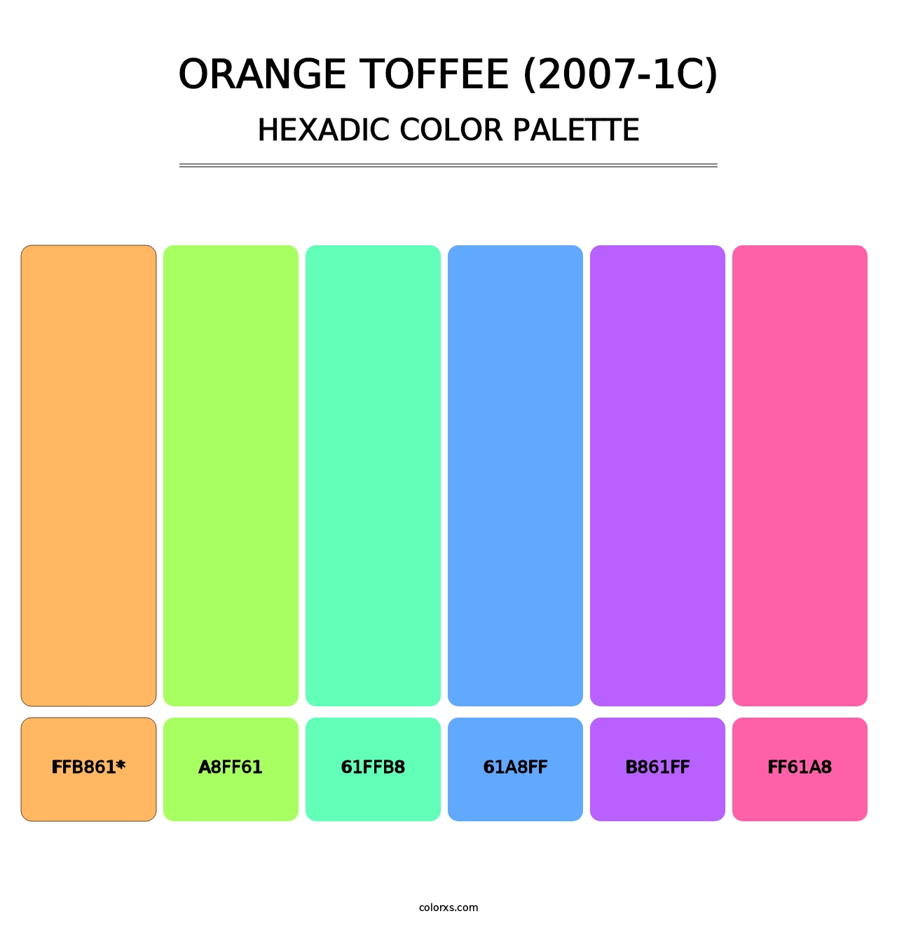 Orange Toffee (2007-1C) - Hexadic Color Palette