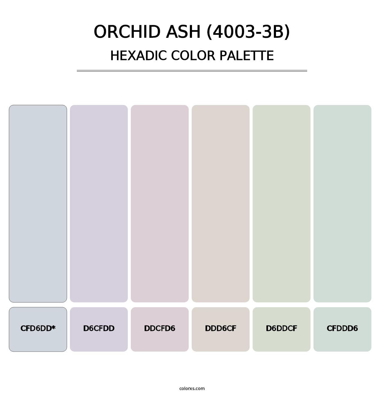 Orchid Ash (4003-3B) - Hexadic Color Palette