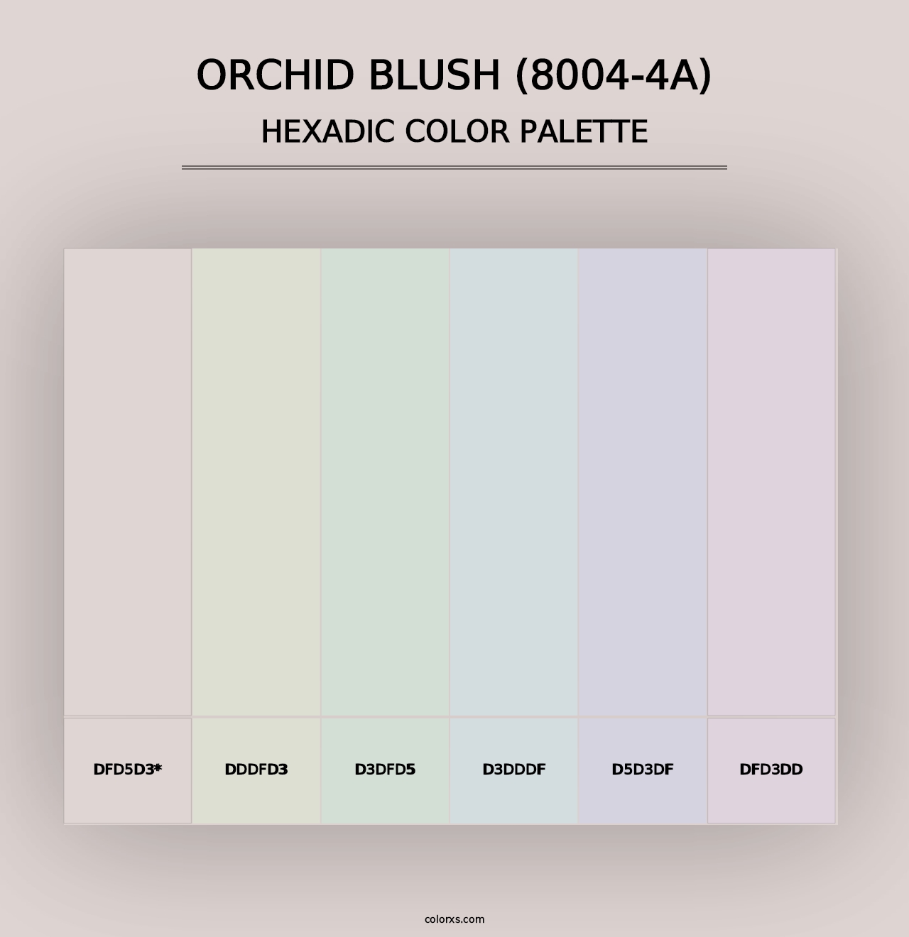 Orchid Blush (8004-4A) - Hexadic Color Palette