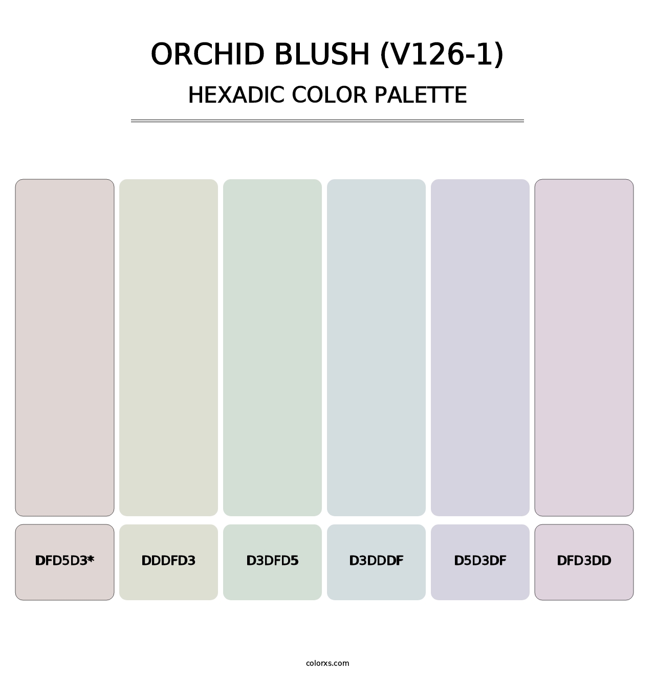 Orchid Blush (V126-1) - Hexadic Color Palette