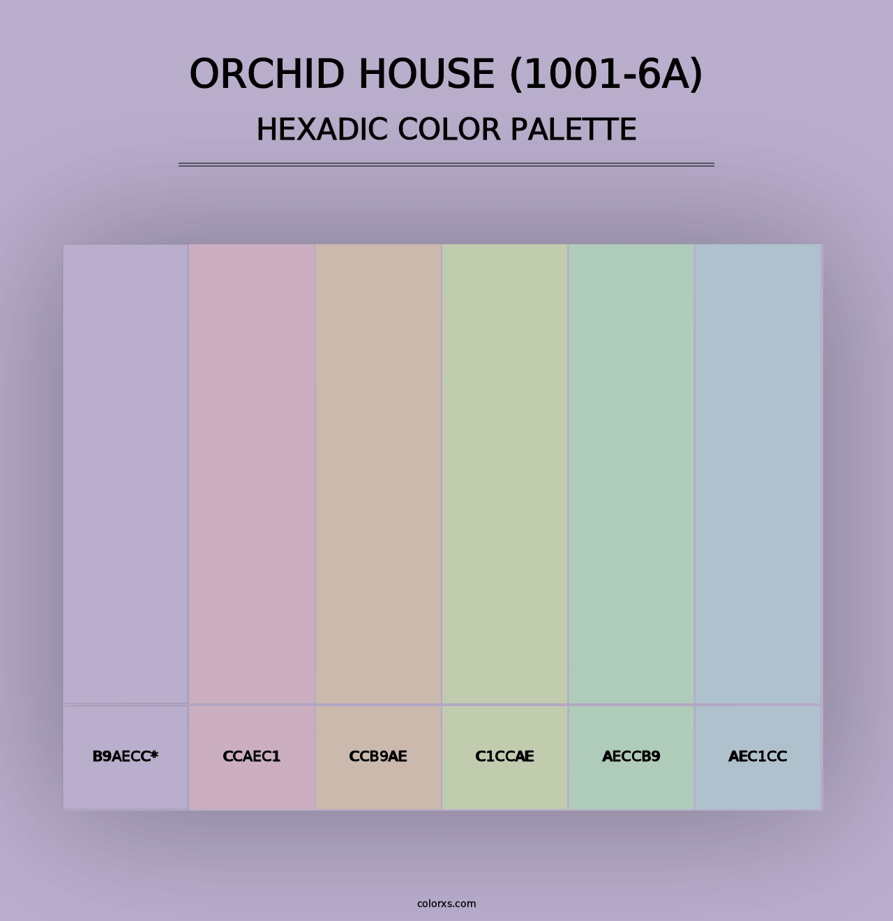 Orchid House (1001-6A) - Hexadic Color Palette