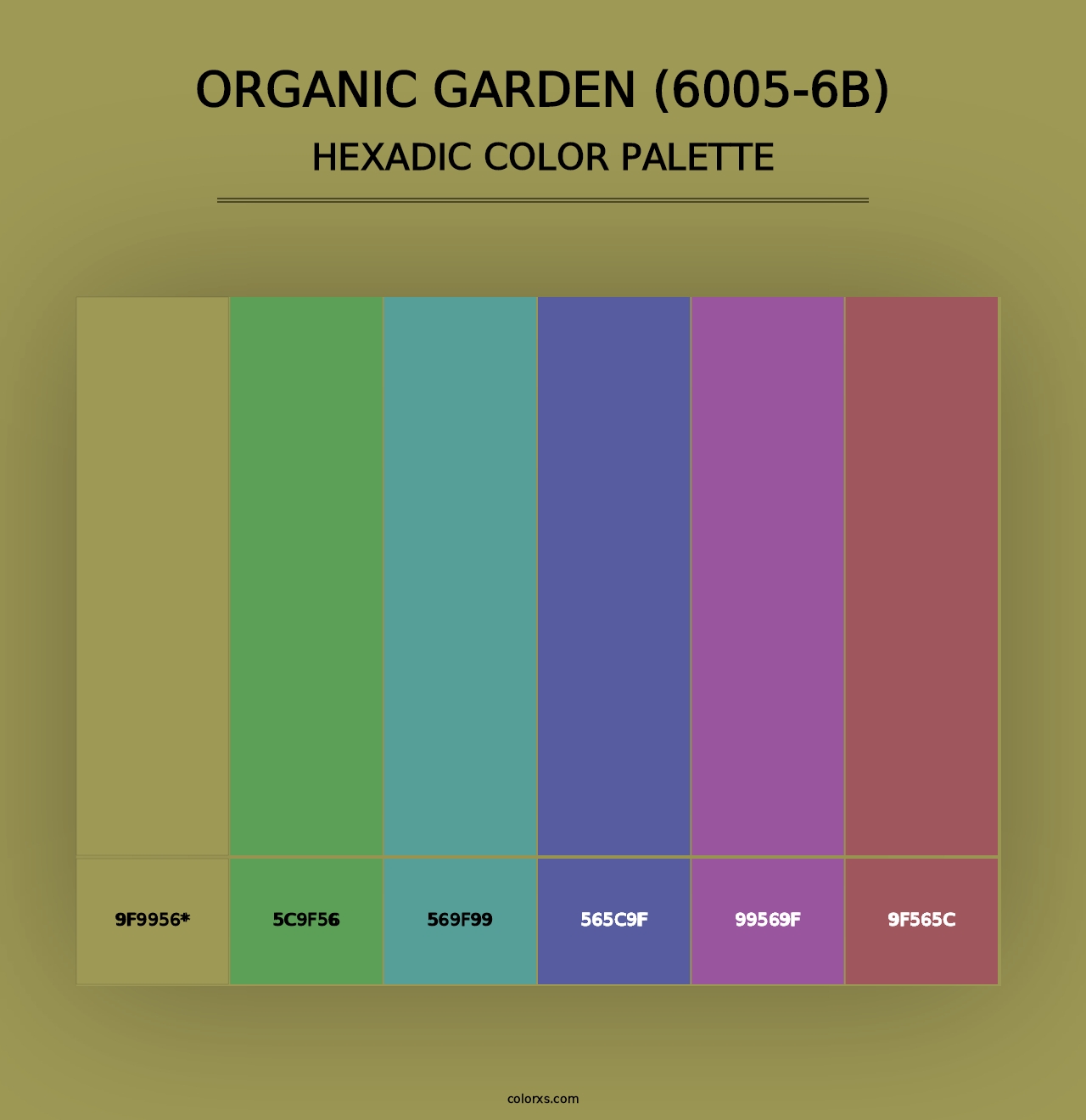 Organic Garden (6005-6B) - Hexadic Color Palette