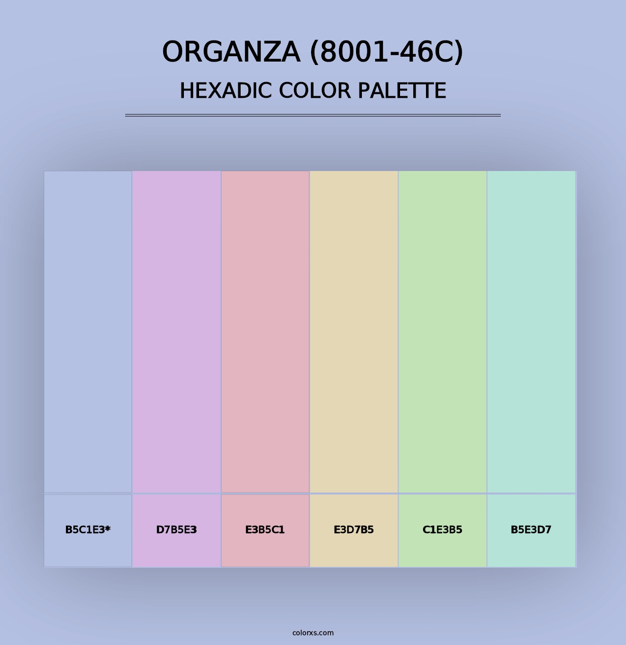 Organza (8001-46C) - Hexadic Color Palette