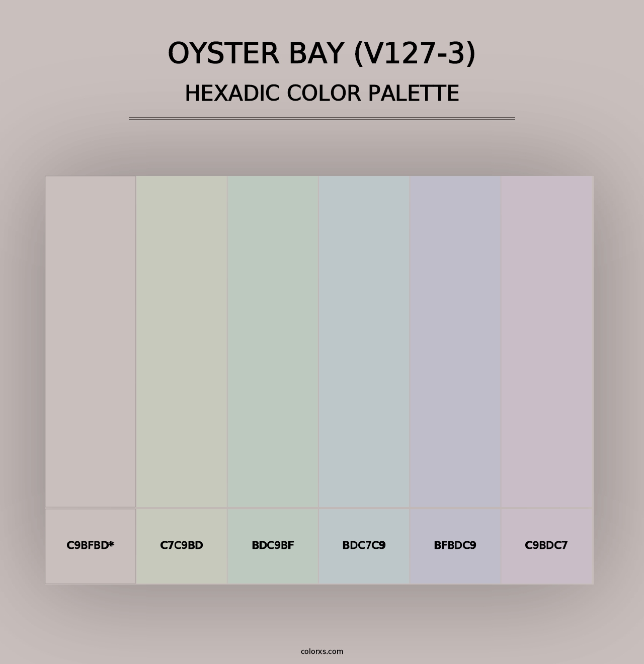 Oyster Bay (V127-3) - Hexadic Color Palette