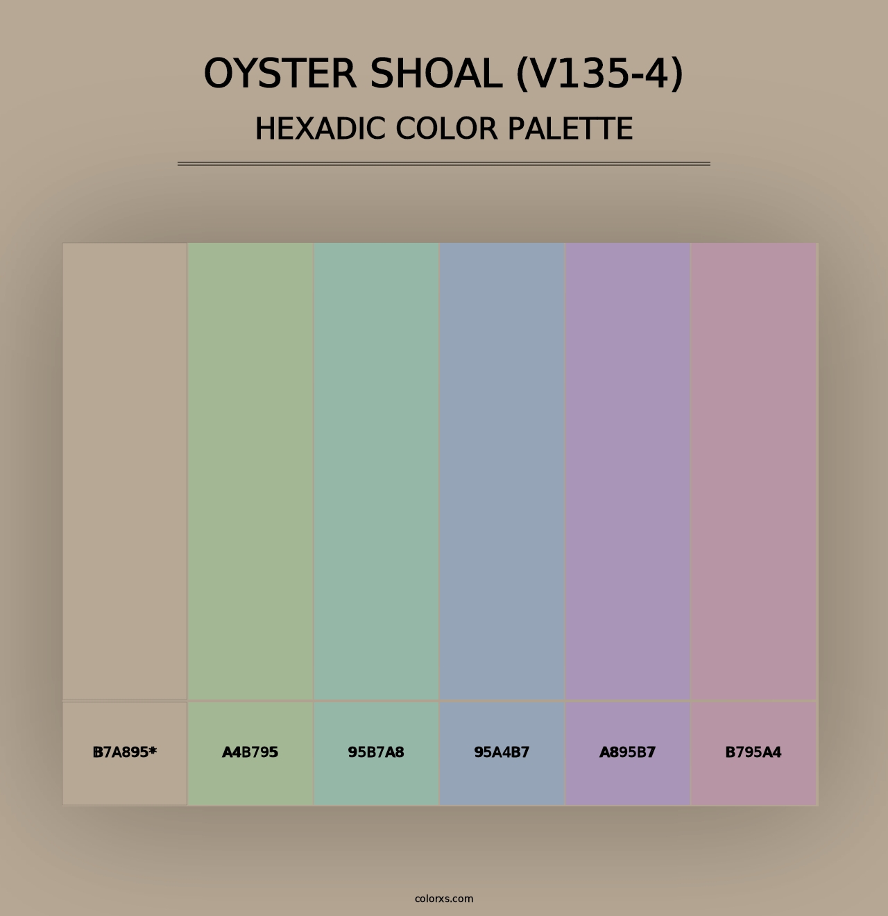 Oyster Shoal (V135-4) - Hexadic Color Palette