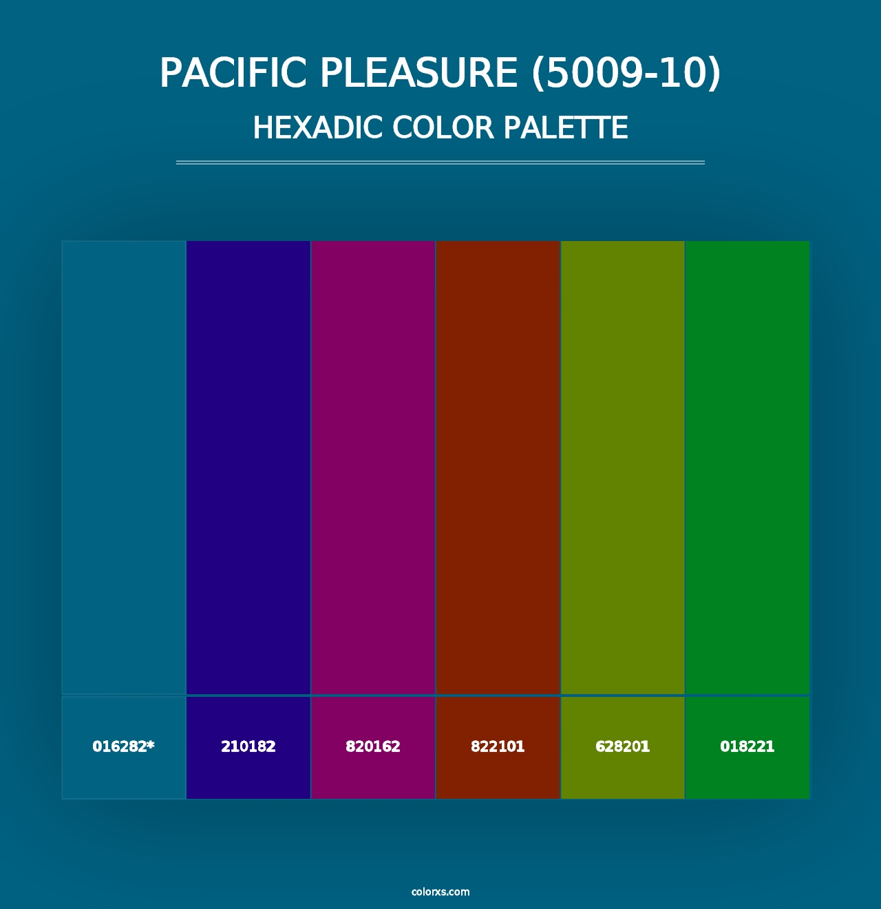 Pacific Pleasure (5009-10) - Hexadic Color Palette