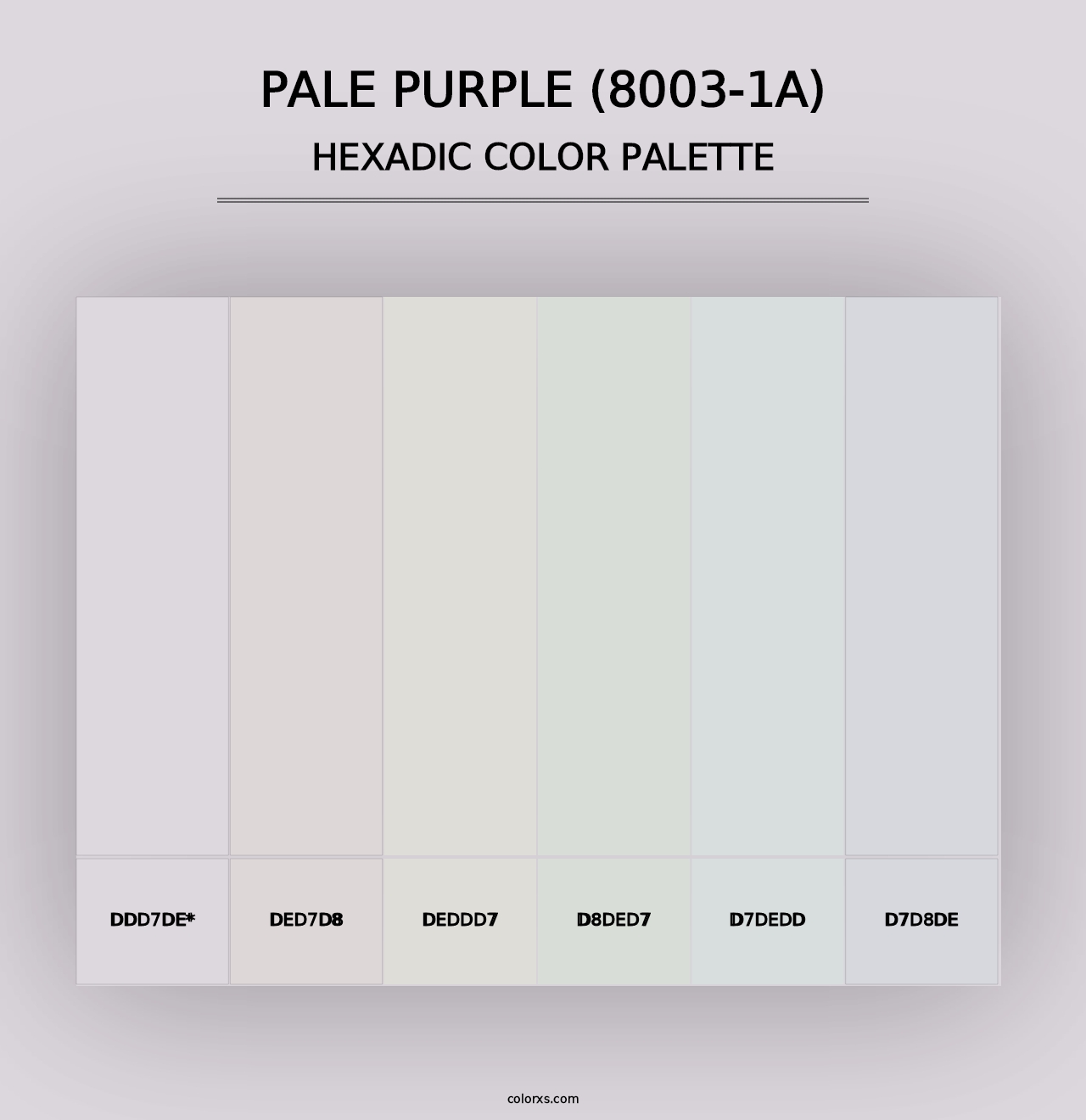 Pale Purple (8003-1A) - Hexadic Color Palette