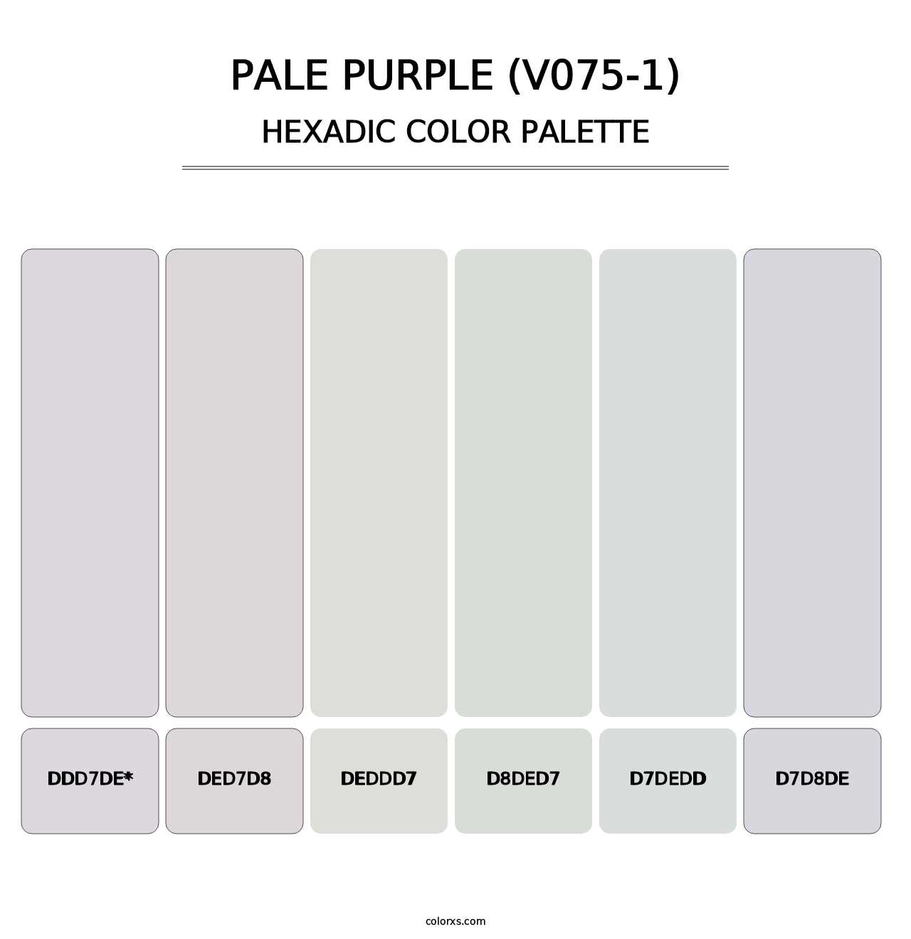 Pale Purple (V075-1) - Hexadic Color Palette