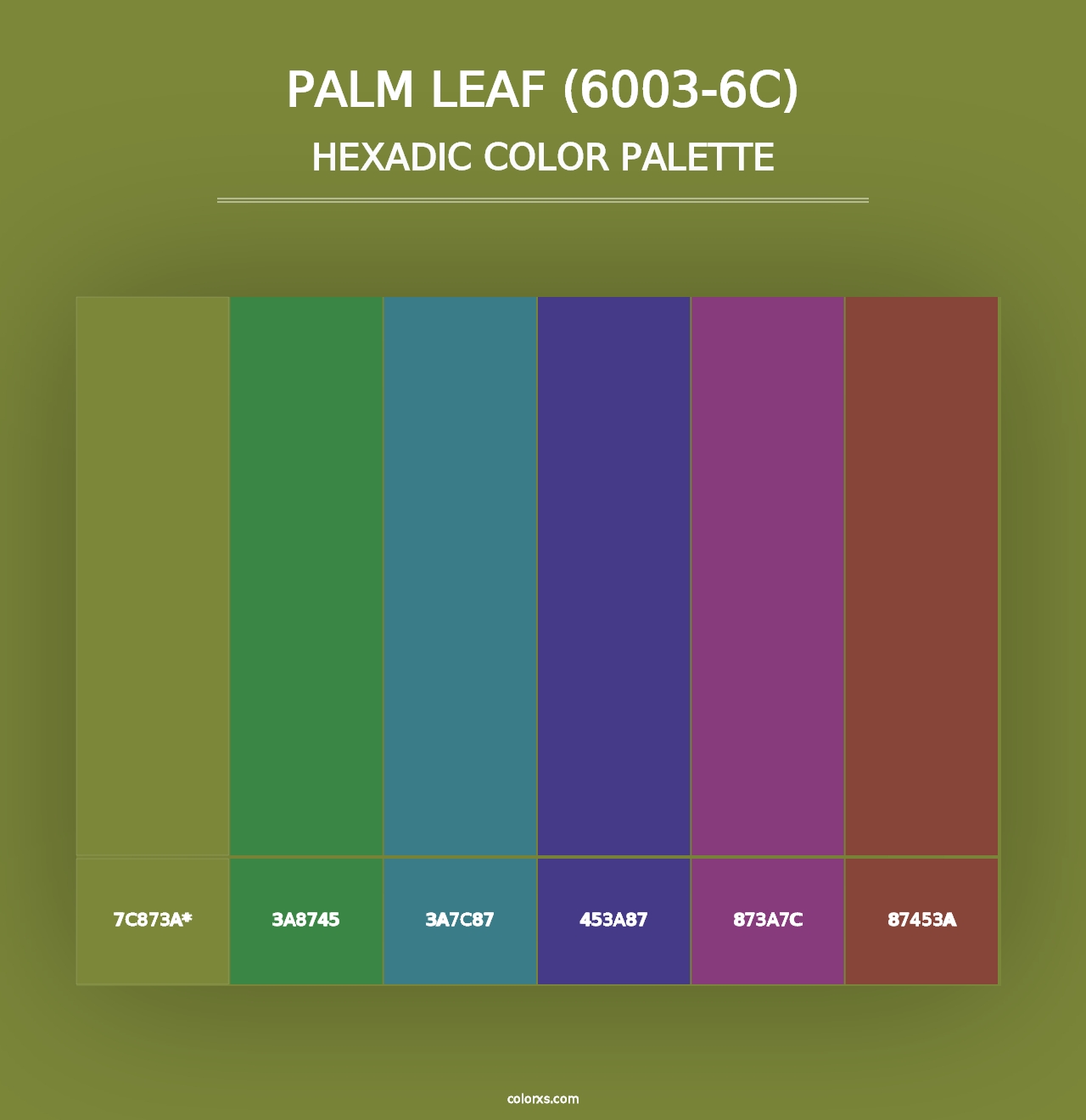 Palm Leaf (6003-6C) - Hexadic Color Palette