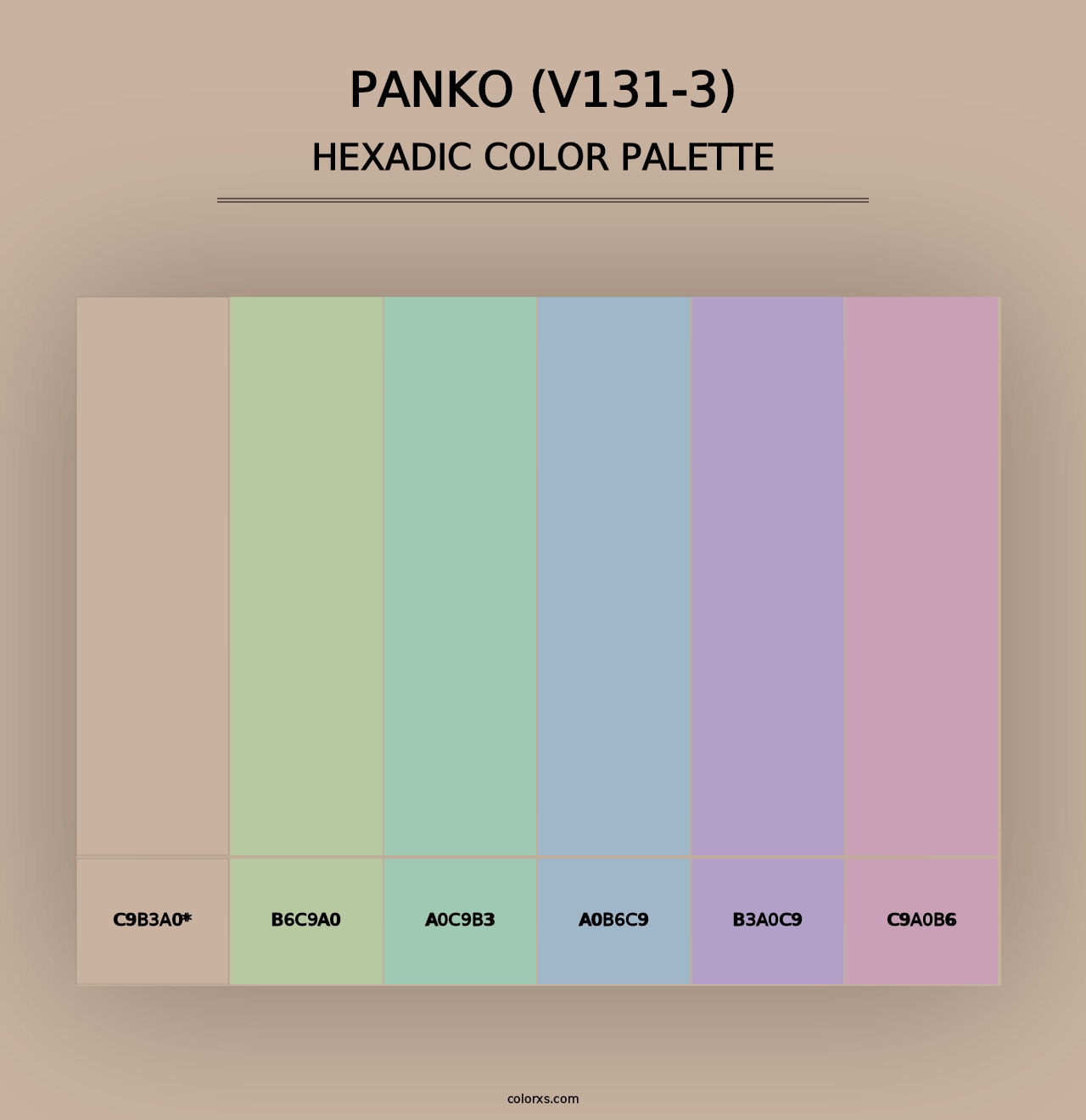 Panko (V131-3) - Hexadic Color Palette