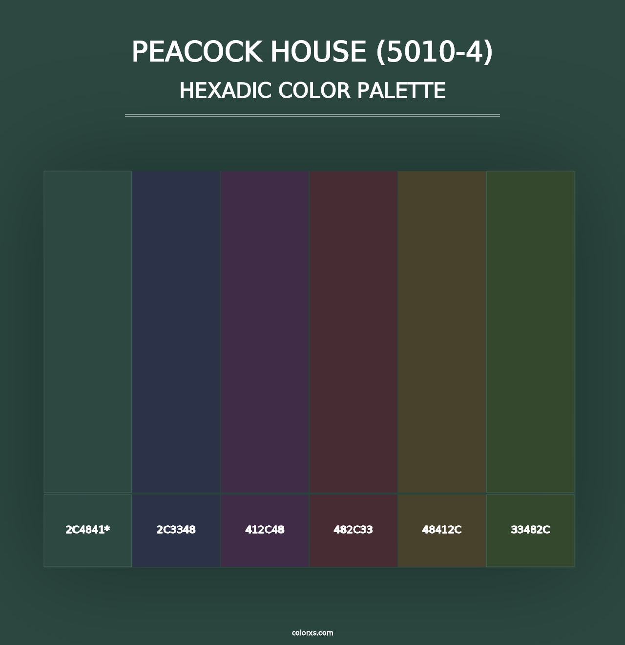 Peacock House (5010-4) - Hexadic Color Palette