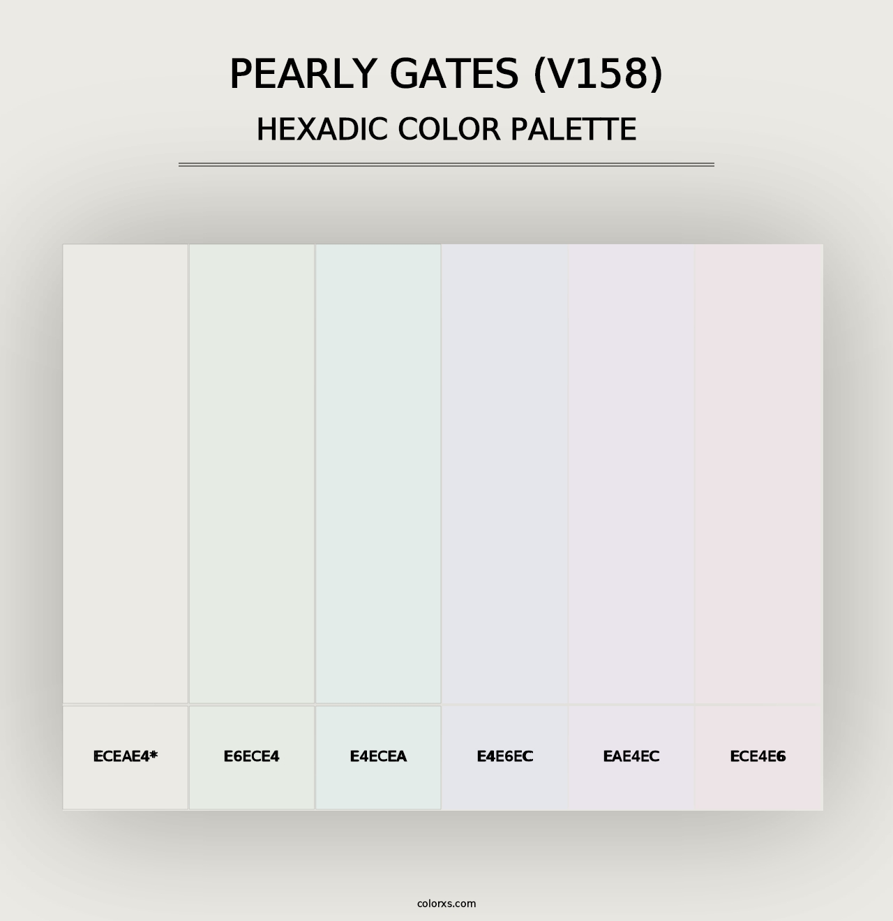 Pearly Gates (V158) - Hexadic Color Palette