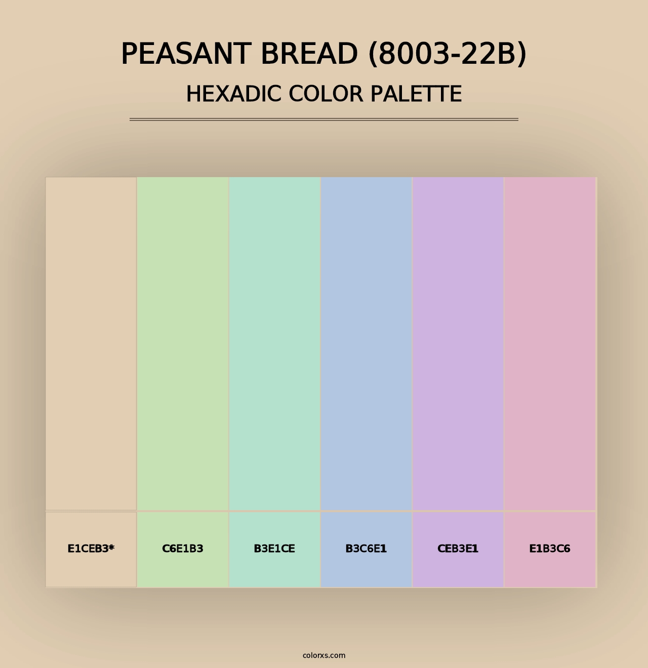 Peasant Bread (8003-22B) - Hexadic Color Palette