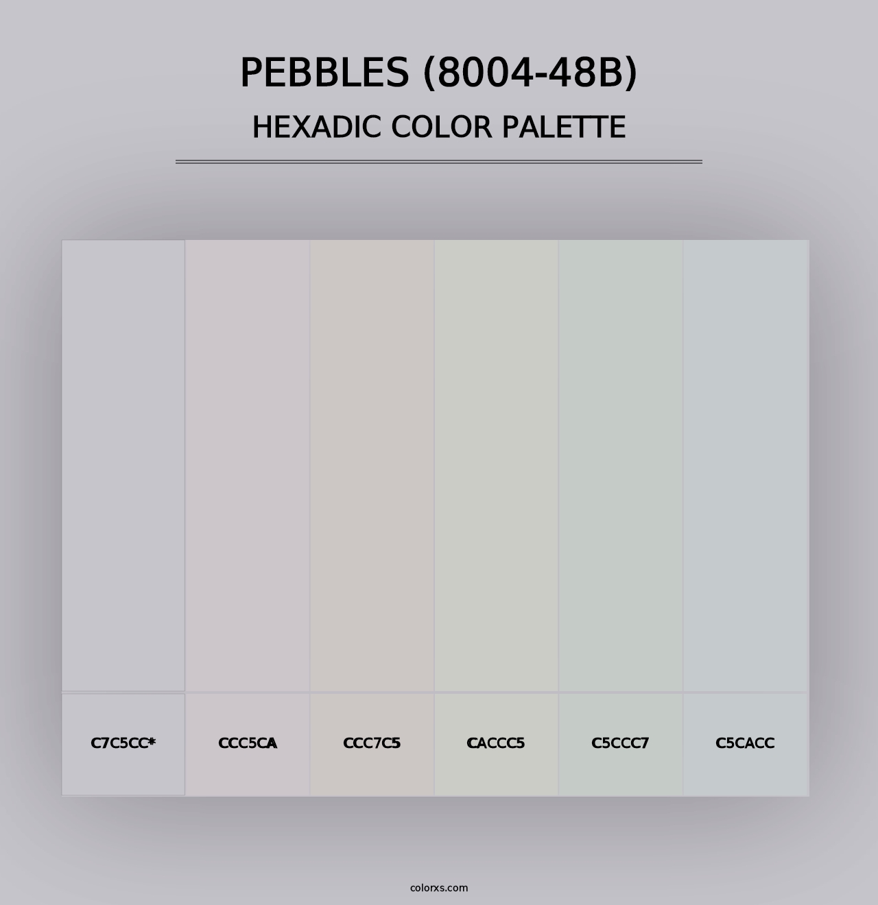 Pebbles (8004-48B) - Hexadic Color Palette