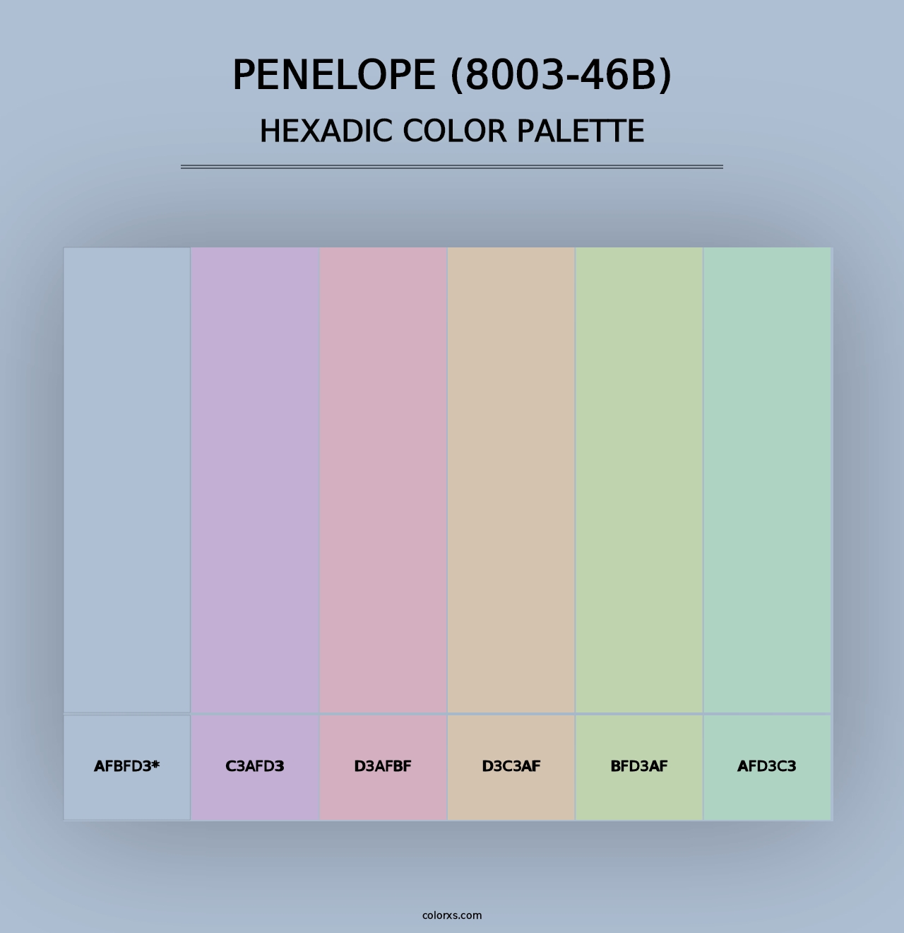 Penelope (8003-46B) - Hexadic Color Palette