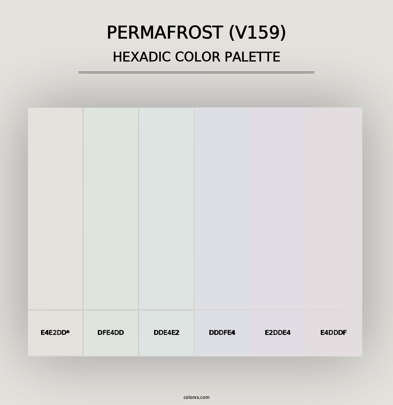 Permafrost (V159) - Hexadic Color Palette