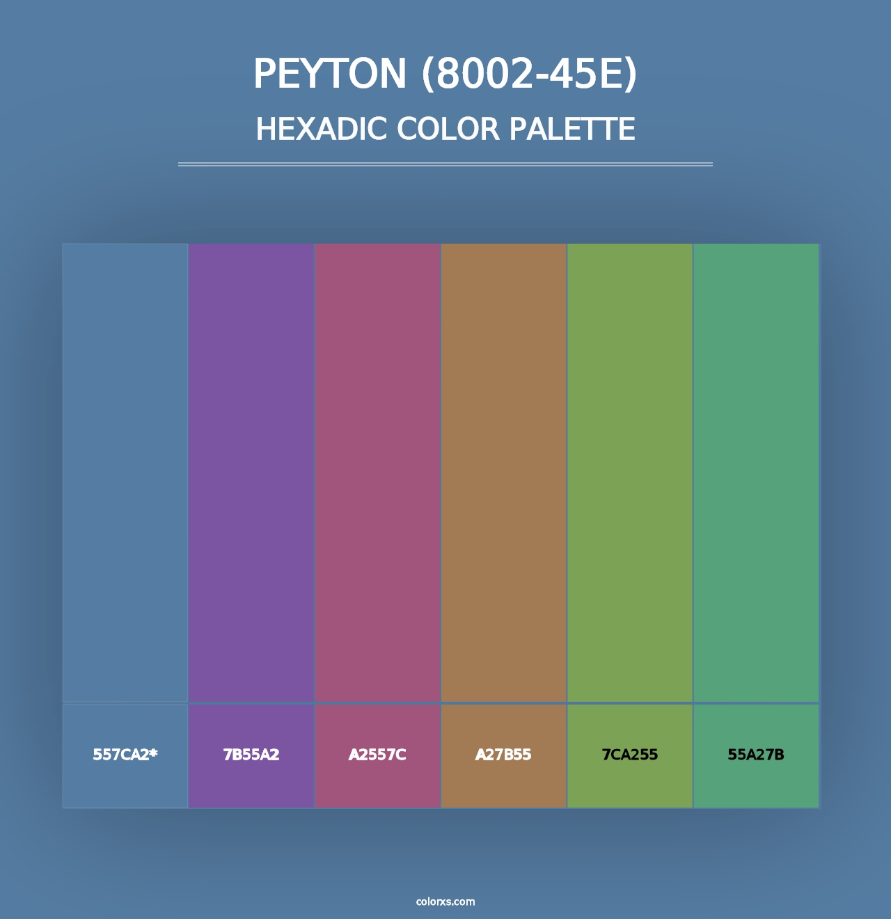 Peyton (8002-45E) - Hexadic Color Palette