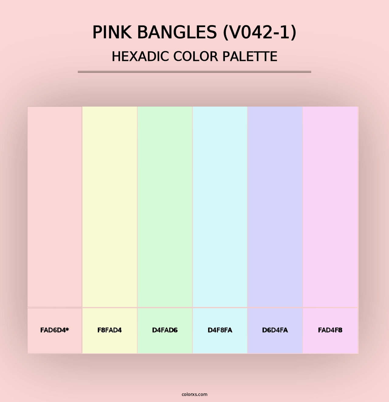 Pink Bangles (V042-1) - Hexadic Color Palette