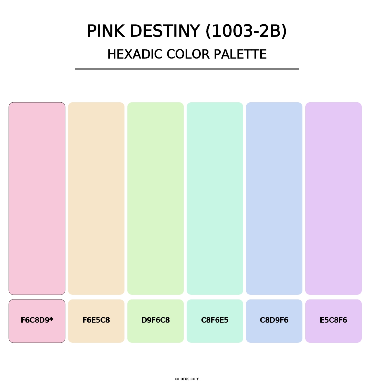 Pink Destiny (1003-2B) - Hexadic Color Palette