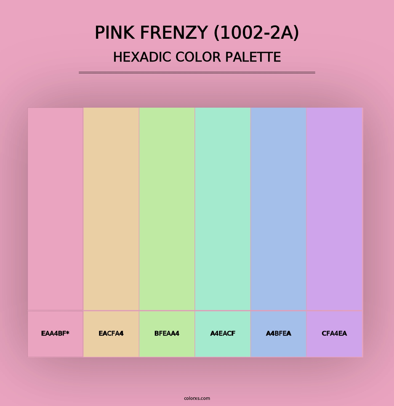 Pink Frenzy (1002-2A) - Hexadic Color Palette